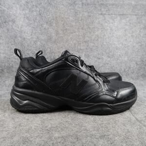New Balance Shoes Men 9.5 Athletic Cross Train 624 Leather Sneaker Comfort Black